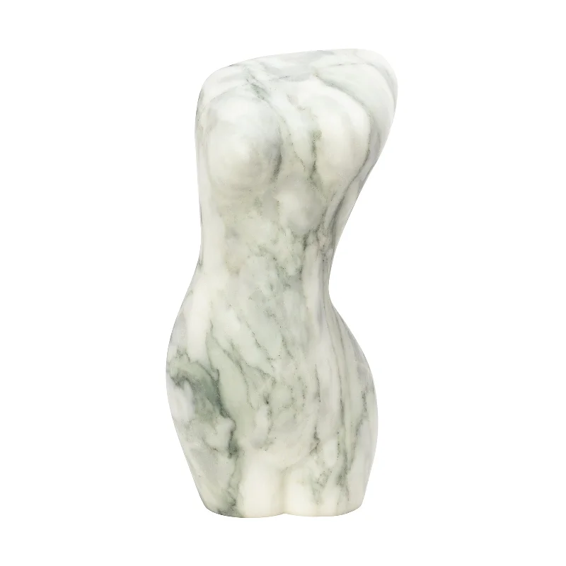 Best necklaces and pendants with rose gold for a warm and romantic appeal-Bloom Marble Standing Lady Figure