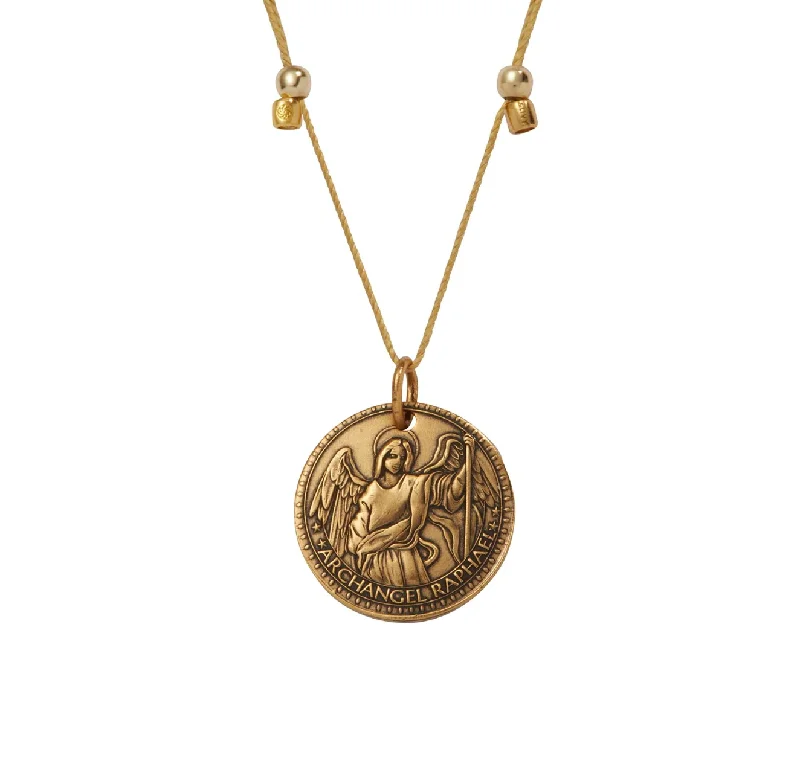 Necklaces and pendants with sun and moon motifs for a celestial-inspired design-Better Together - Mother Mary/Raphael Necklace Antique Gold Finish - Small by &Livy