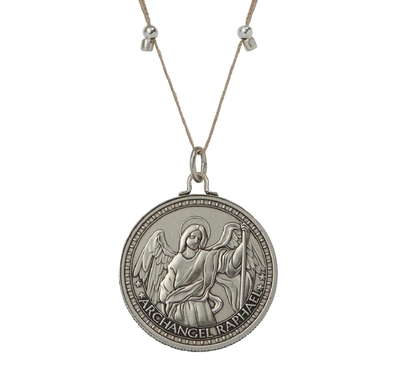 Beautiful necklaces and pendants with diamond halo settings for extra brilliance-Better Together - Mother Mary/Raphael Necklace Antique Silver Finish - Large by &Livy