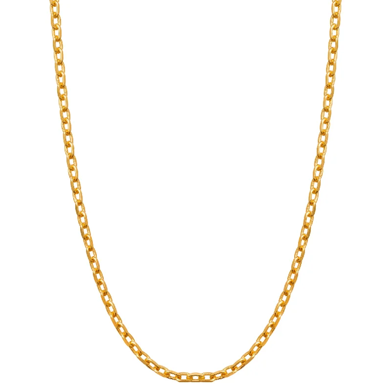 Beautiful necklaces and pendants with diamond-encrusted designs for maximum sparkle-Cable Chain - 24"