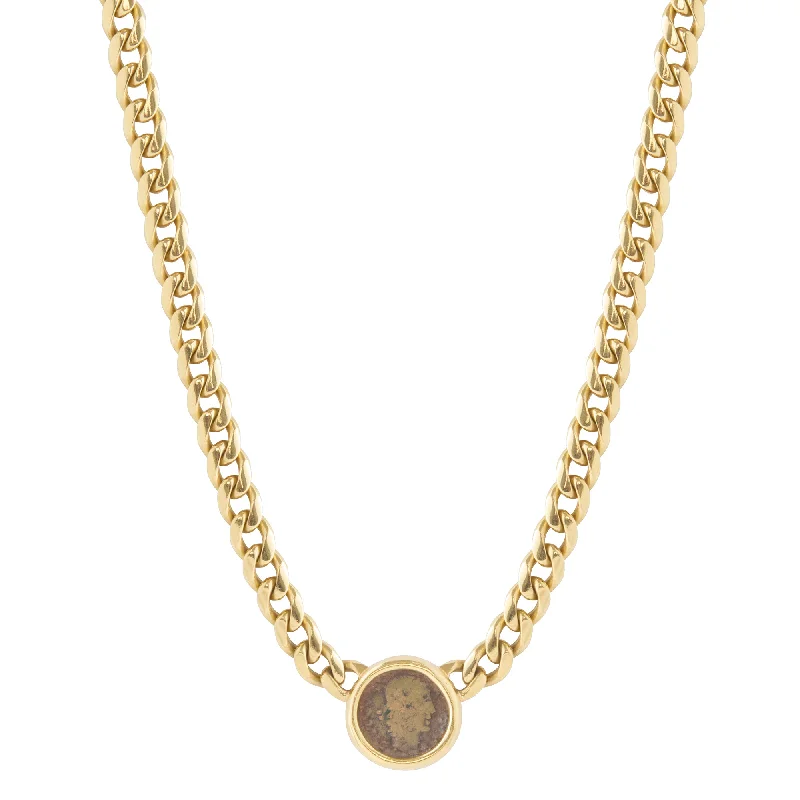 Beautiful necklaces and pendants with layered chains for a fashionable, chic look-Bulgari Coin Necklace