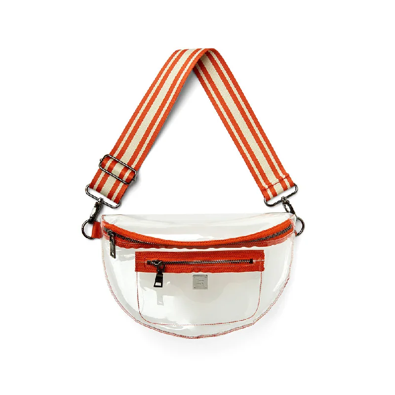 Necklaces and pendants with pearls for a classic and sophisticated touch-Clear Studium Bag Burnt Orange