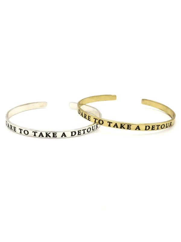 Stunning necklaces and pendants with turquoise and gold for a vibrant, earthy look-"Dare to Take a Detour" Cuff