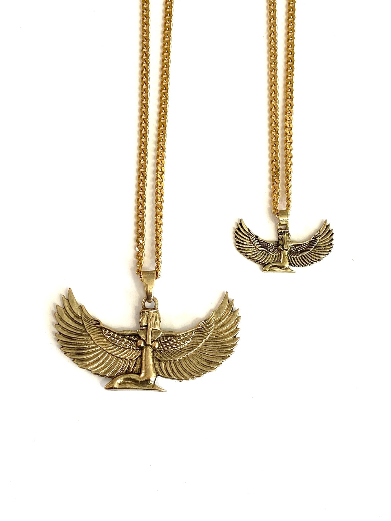 Best necklaces and pendants with cross pendants for a spiritual, meaningful symbol-Seated Goddess Isis Charm Necklace