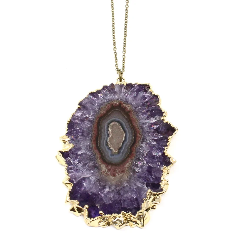 Best necklaces and pendants with crystal accents for a sparkling and elegant style-Fancy Amethyst Necklace