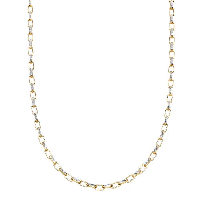 Best necklaces and pendants with layered designs for a chic, stacked look-Cable Link Gold Chain Necklace