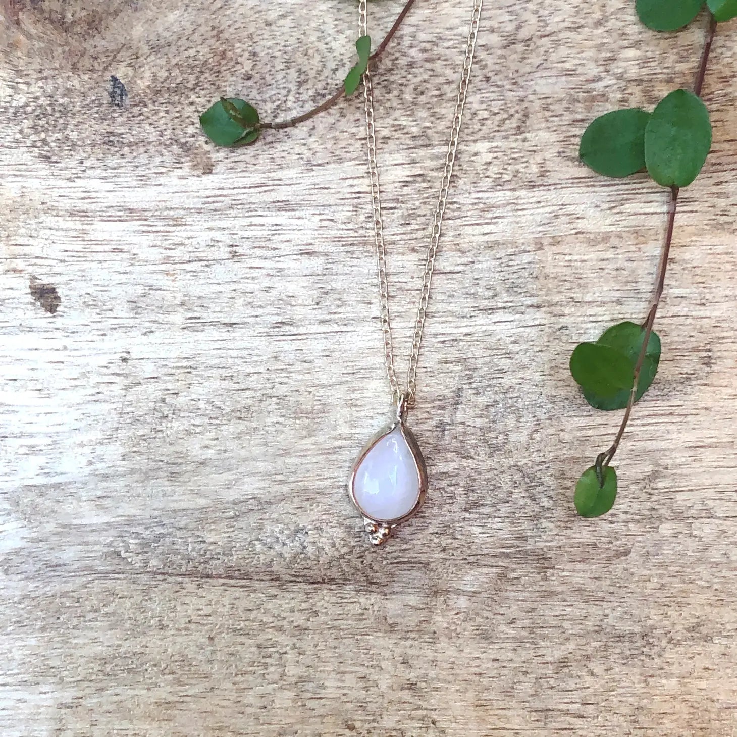 Necklaces and pendants with abstract shapes for a modern, creative appearance-Moonstone Boho Necklace