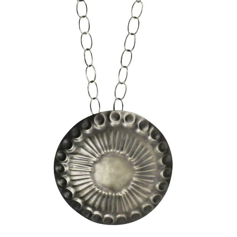 Best necklaces and pendants with intricate filigree for vintage-inspired elegance-Obara Necklace, Silver, Round