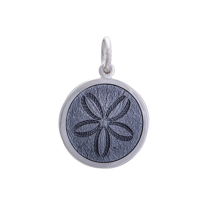 Best necklaces and pendants with gemstone clusters for a bold and colorful effect-Sand Dollar Pewter