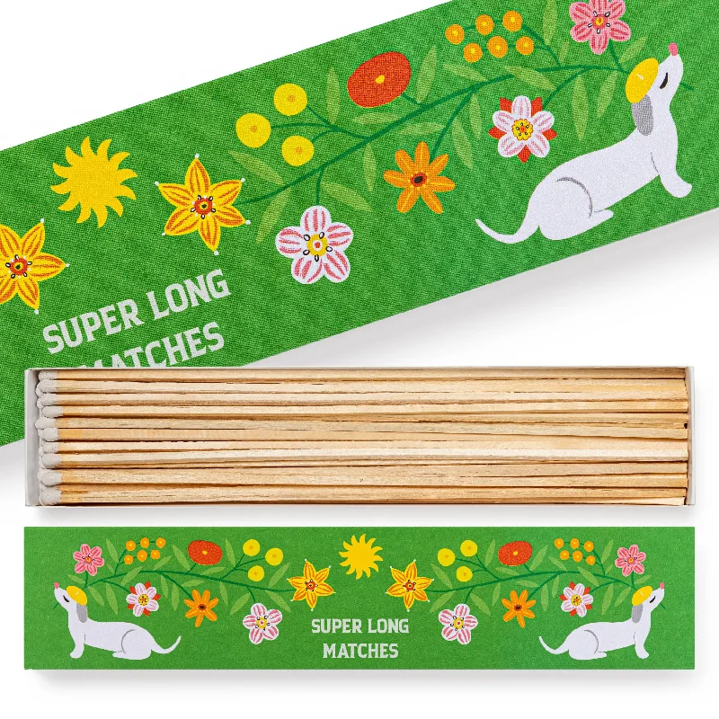 Beautiful necklaces and pendants with natural stones for an earthy, organic vibe-Super Long Doggy | Long - Safety Matches